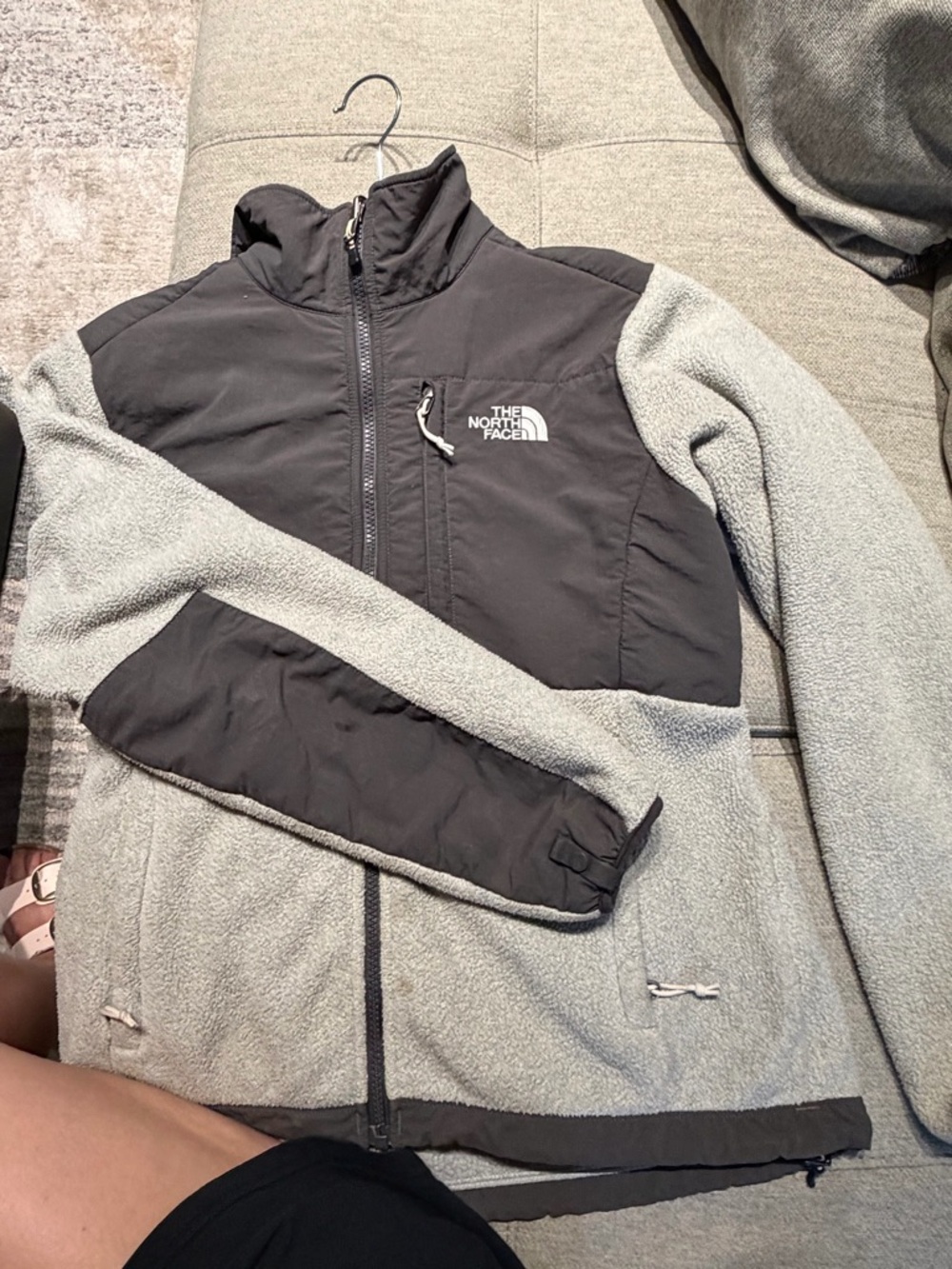 The North Face Womens Light Gray Denali Jacket - Small